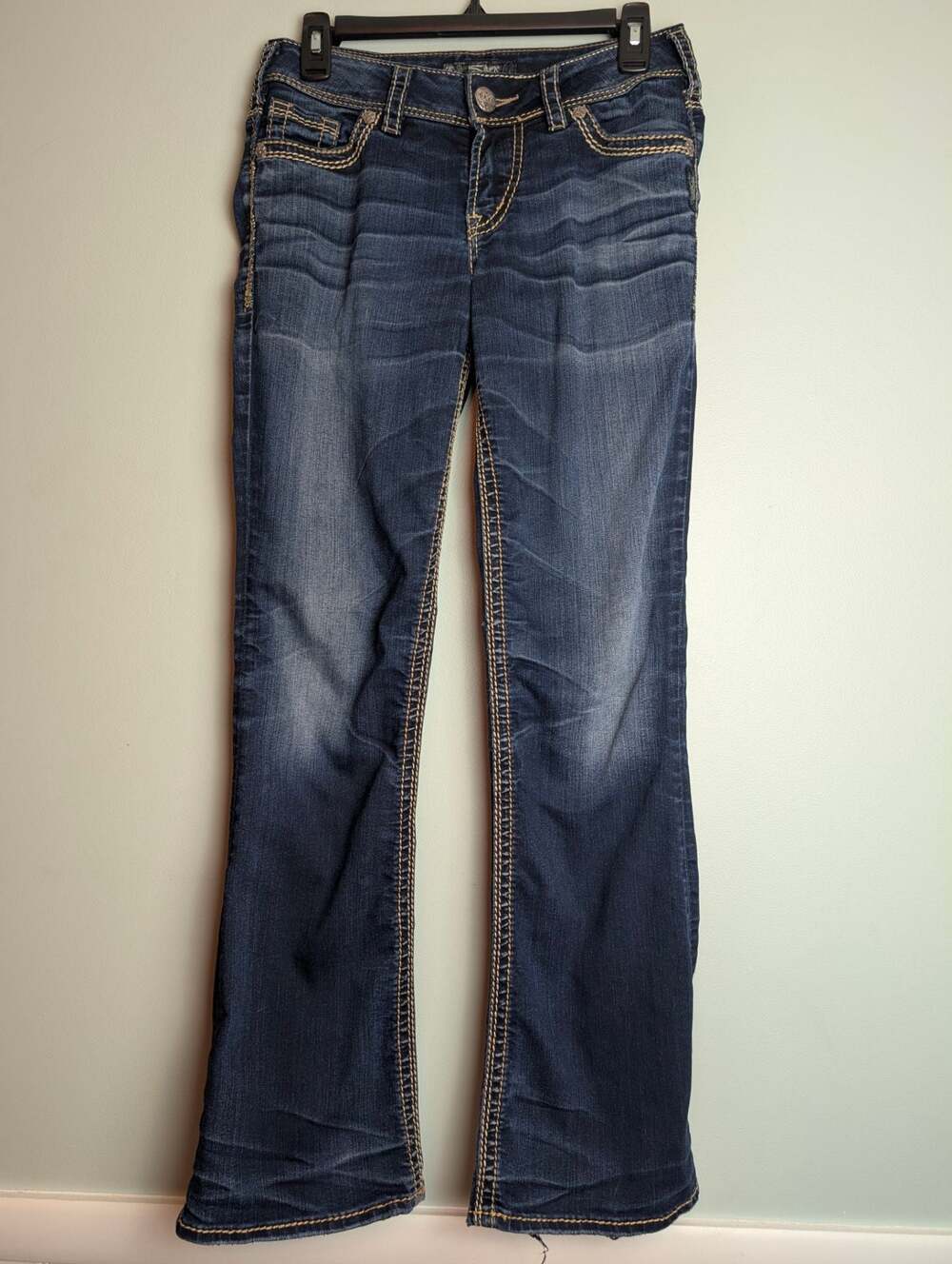 Silver Jeans Co. Suki Mid Boot Dark Wash Denim Jeans Women's W27/L31